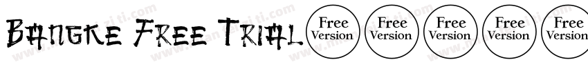 Bangke Free Trial字体转换